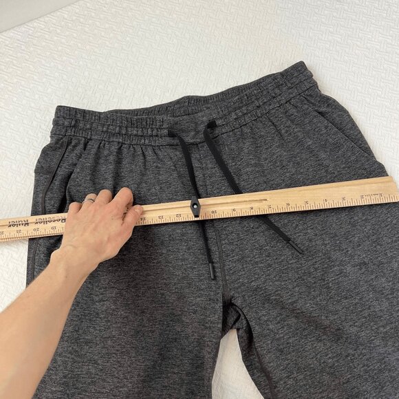 Lululemon Men's Size Large Heathered Grey Soft Jersey Jogger Pants Athleisure - Picture 7 of 12